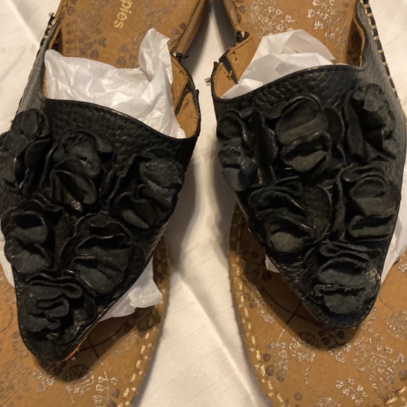 Hush puppies leather black sandals - Picture 2 of 9